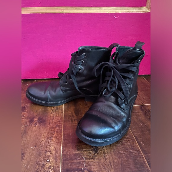 Ann Demeulemeester black leather lace up ankle boot size EU 36 - Picture 5 of 8